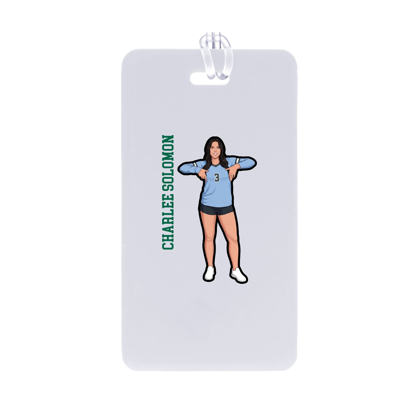 Bag Tag — Name Vertical in Classic