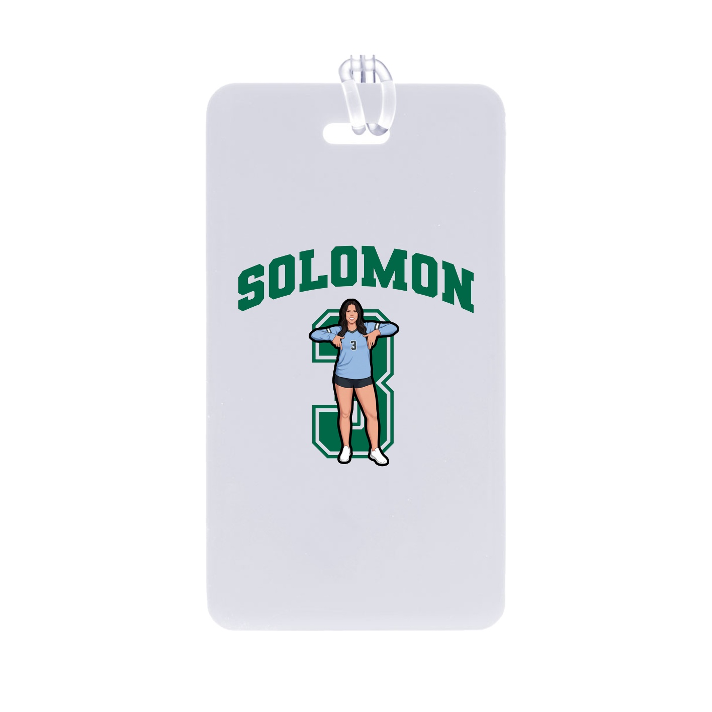 Bag Tag — Number in Classic