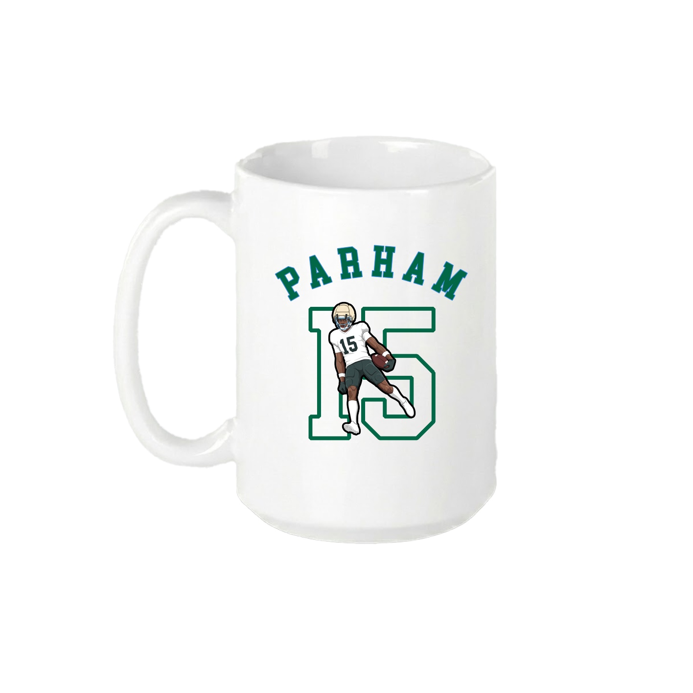 15oz Coffee Mug — Shirsey Arch in White