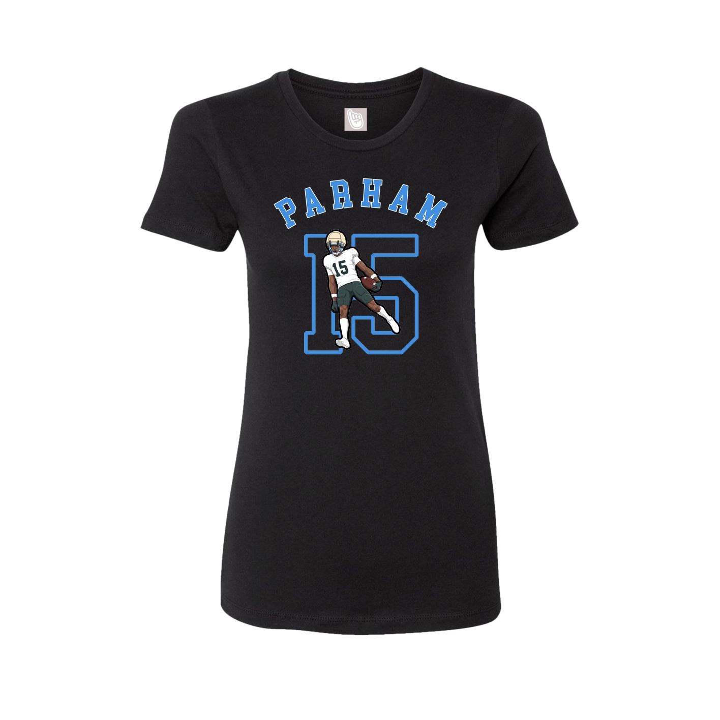 Fitted Women's Tee — Shirsey Arch in Black