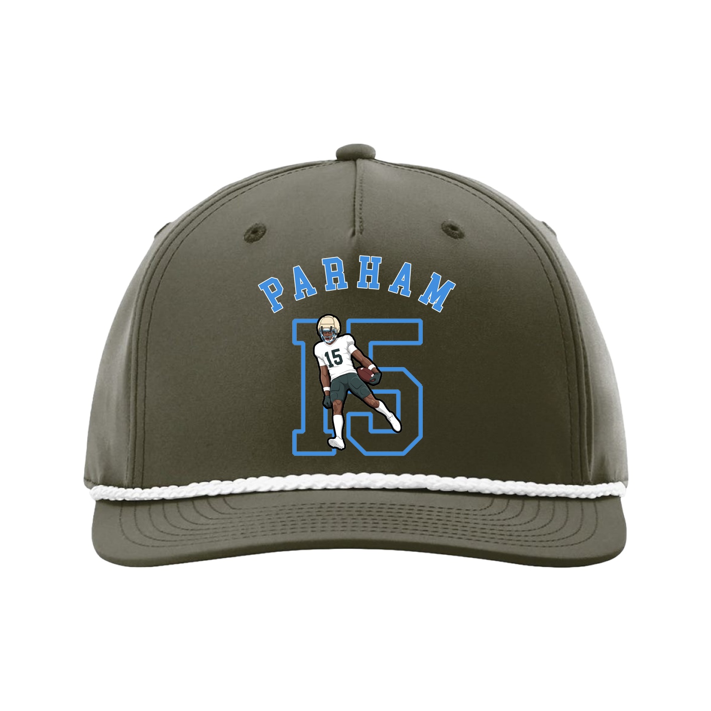 Five-Panel Classic Rope Cap — Shirsey Arch in Green