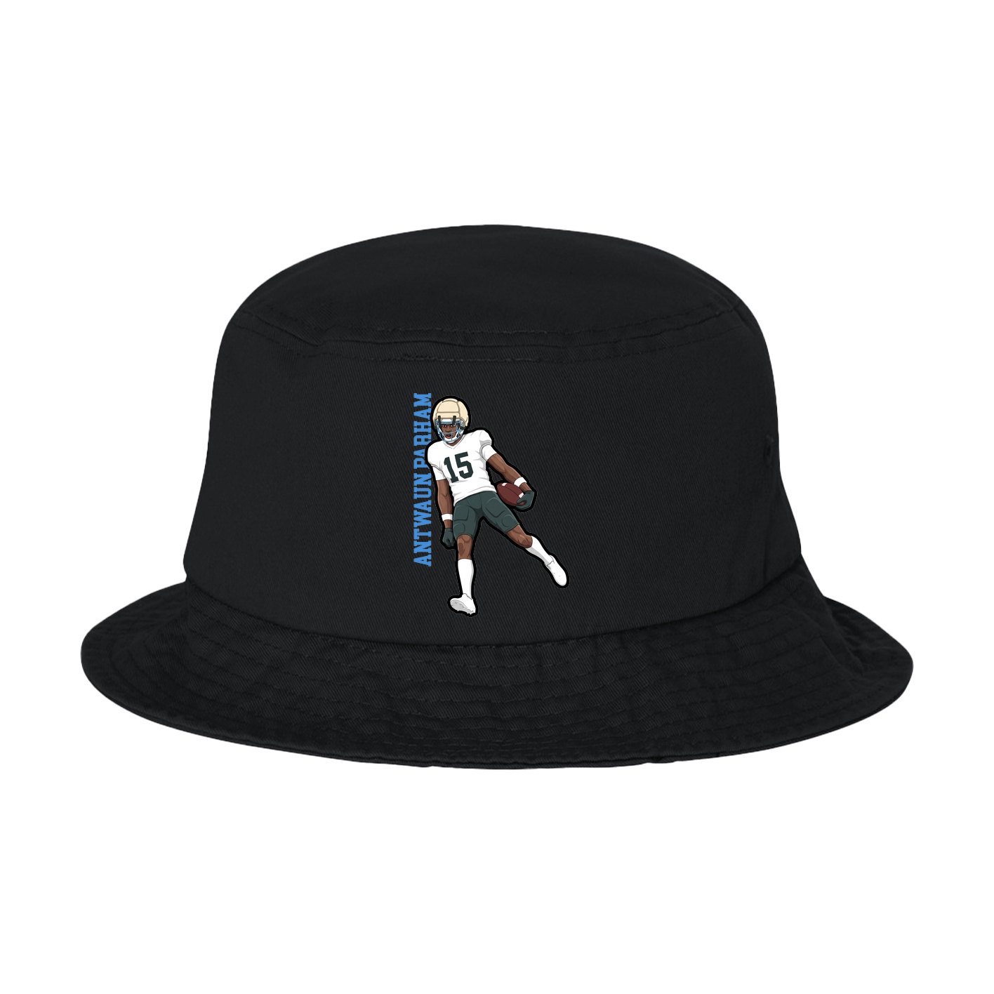 Bucket Cap — Name Vertical in Black