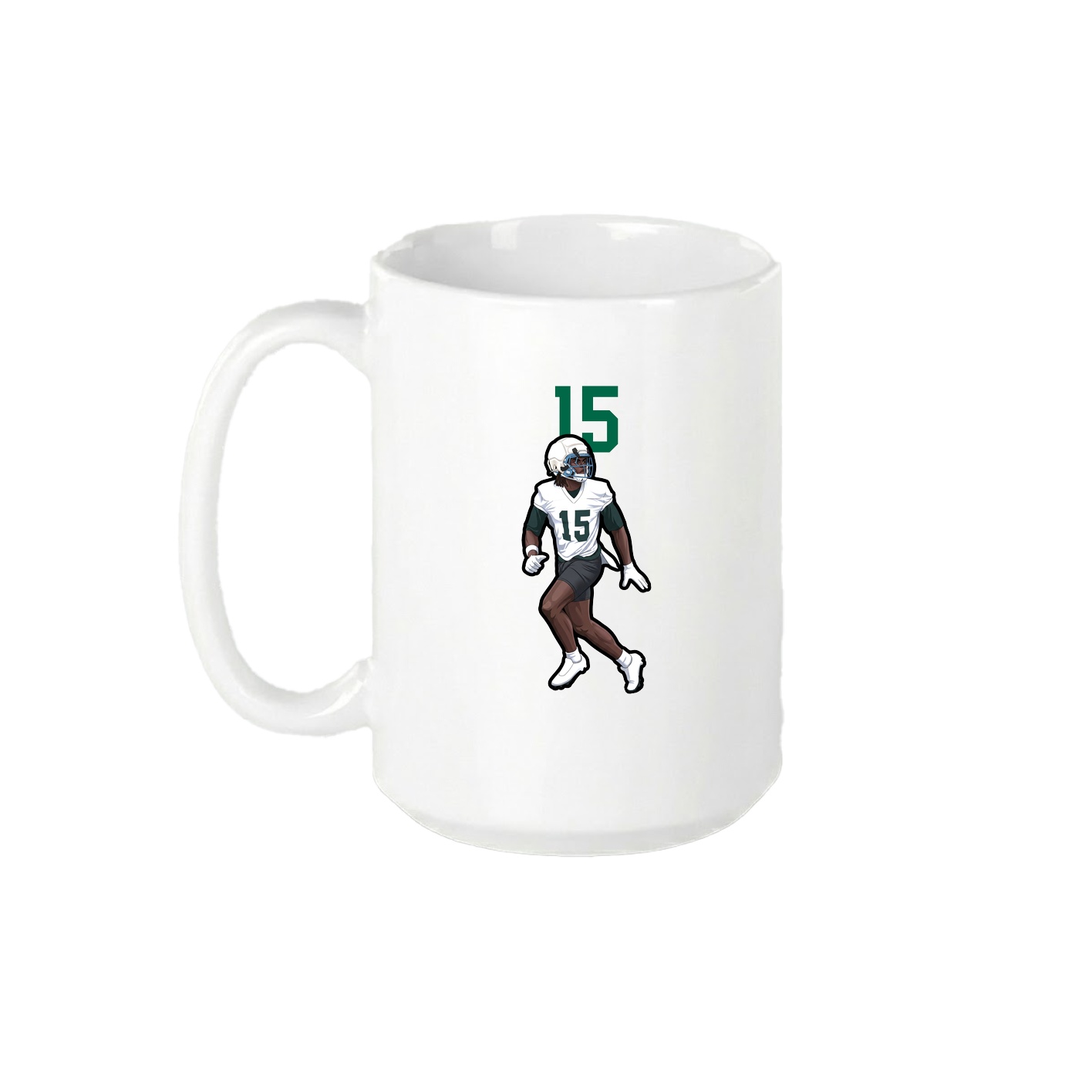 15oz Coffee Mug — Number Top in White