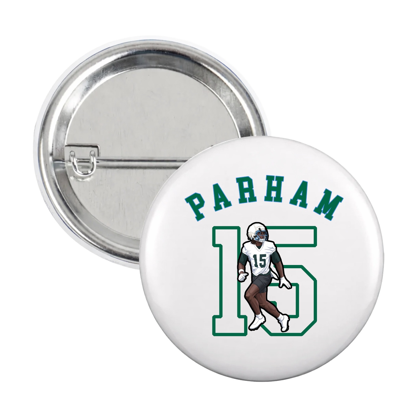 Game Day Button — Shirsey Arch in White
