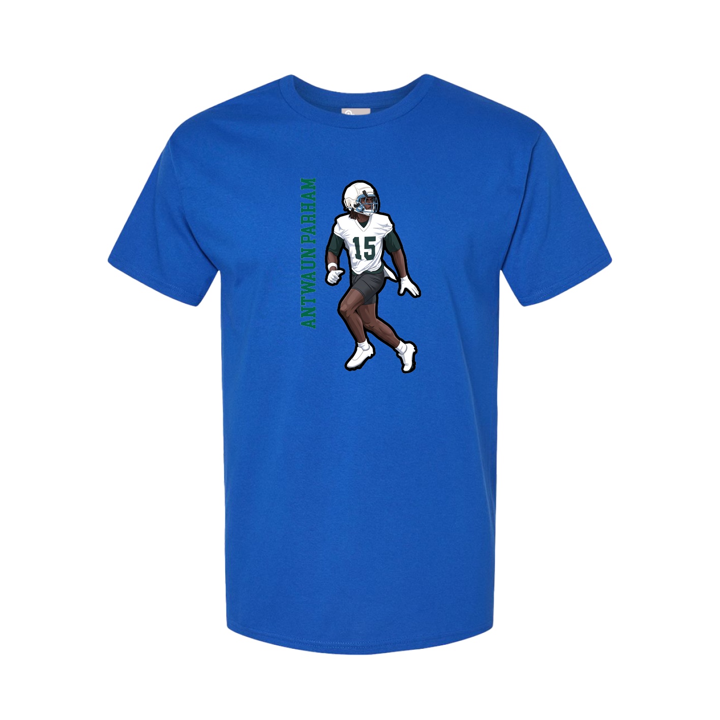 Youth Tee — Name Vertical in Royal