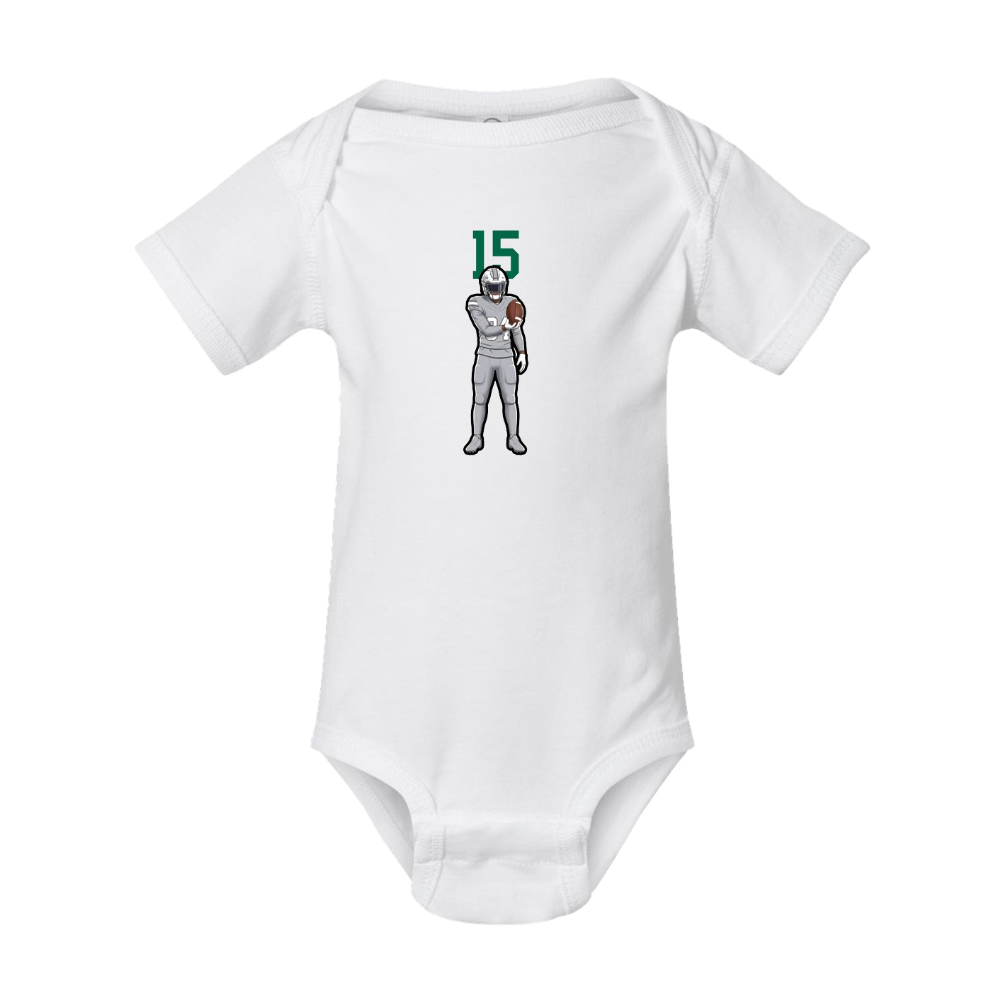 Baby Onesie — Number Top in White