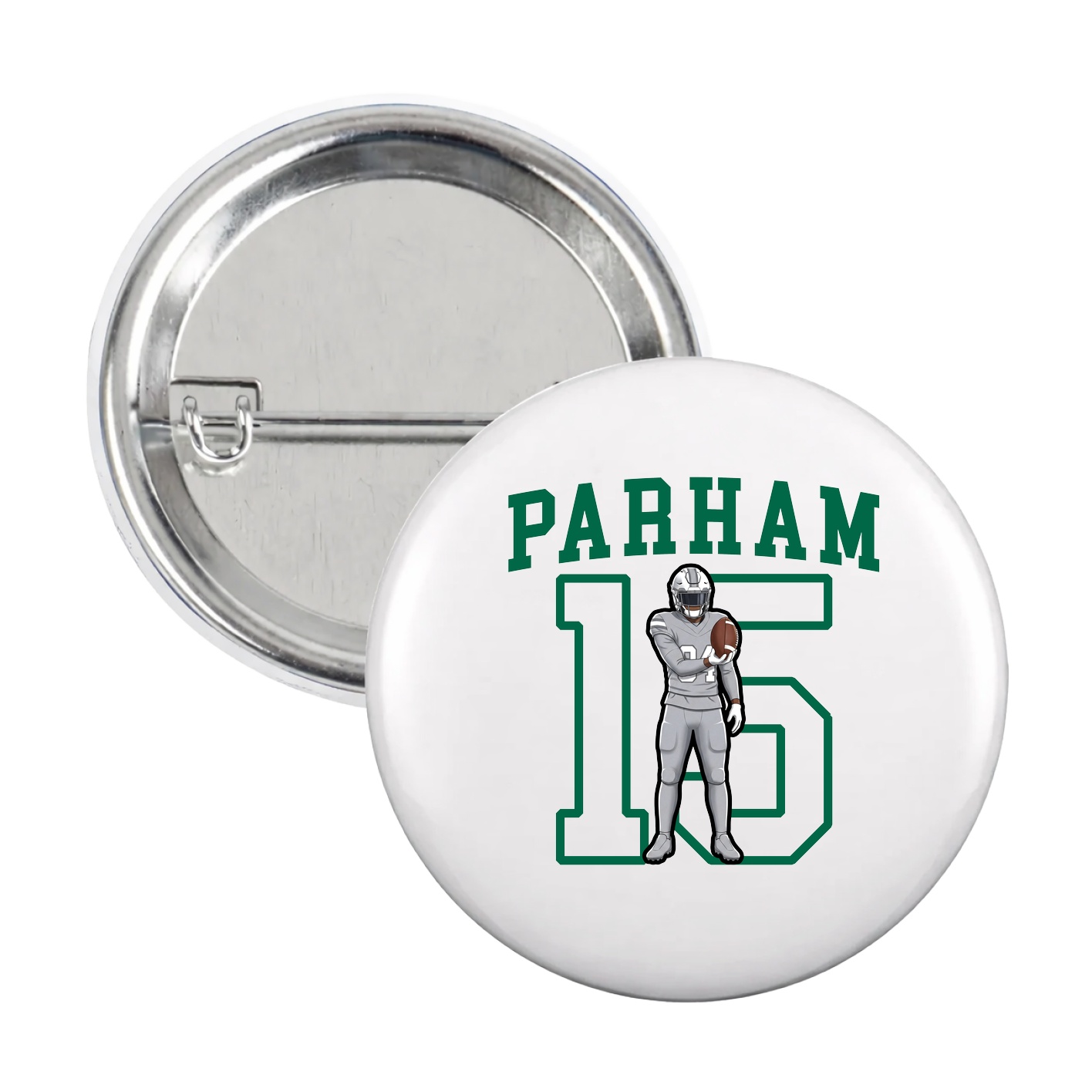 Game Day Button — Shirsey in White