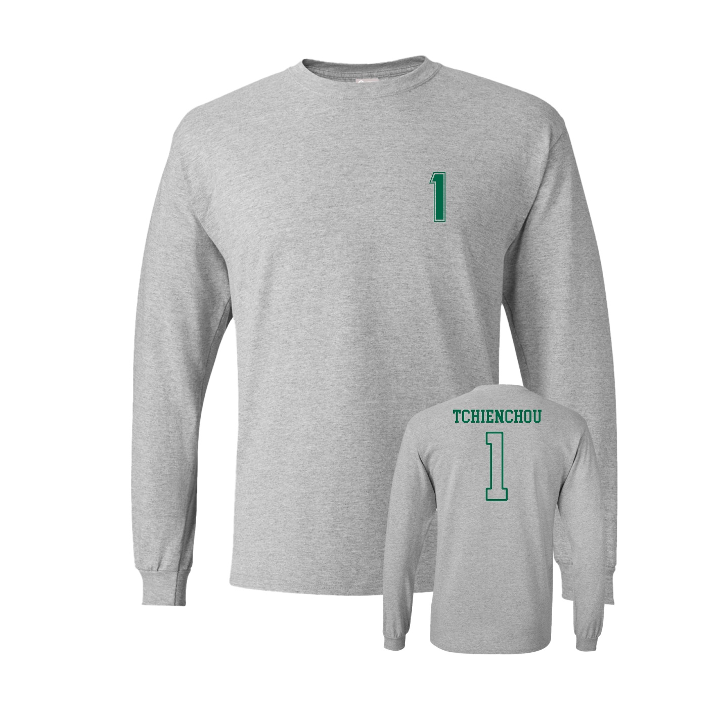 Long Sleeve Tee — Chest Back in Grey