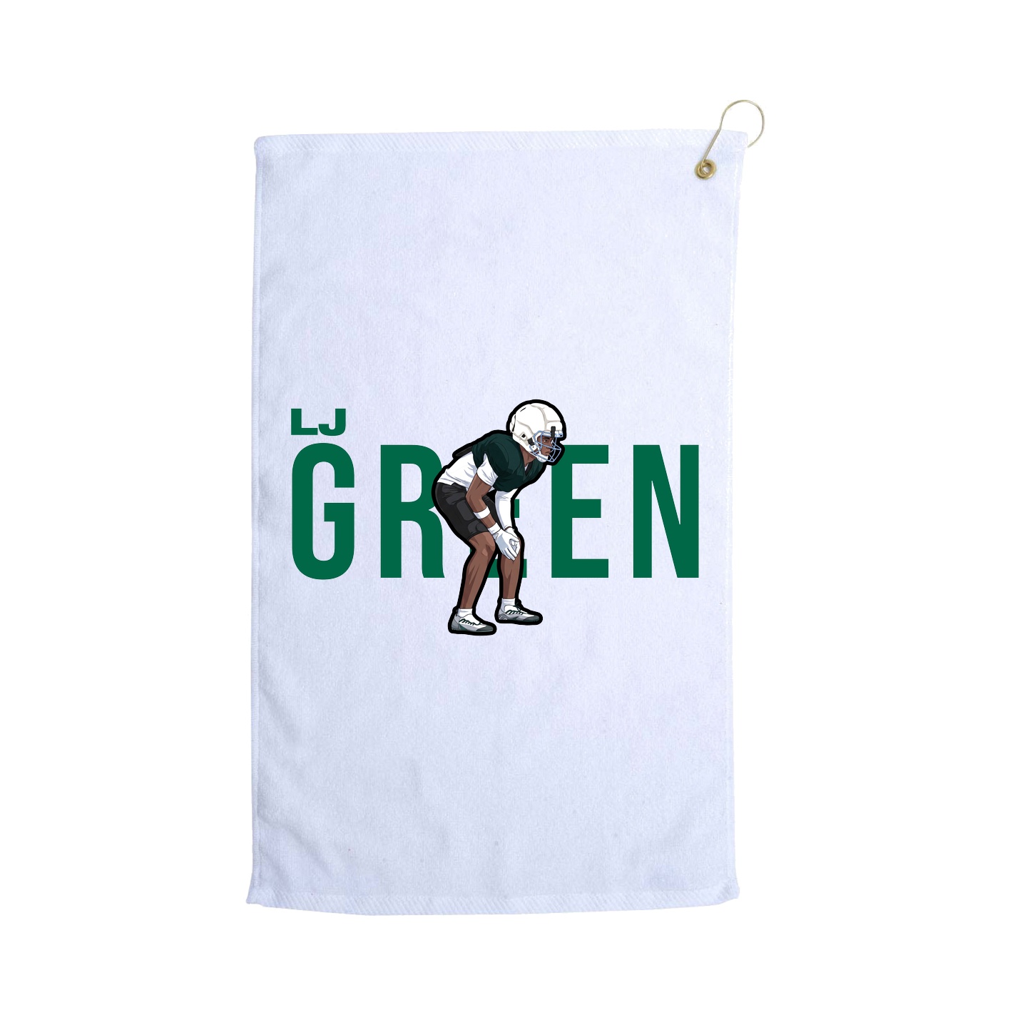 Golf Towel — Player Name in White