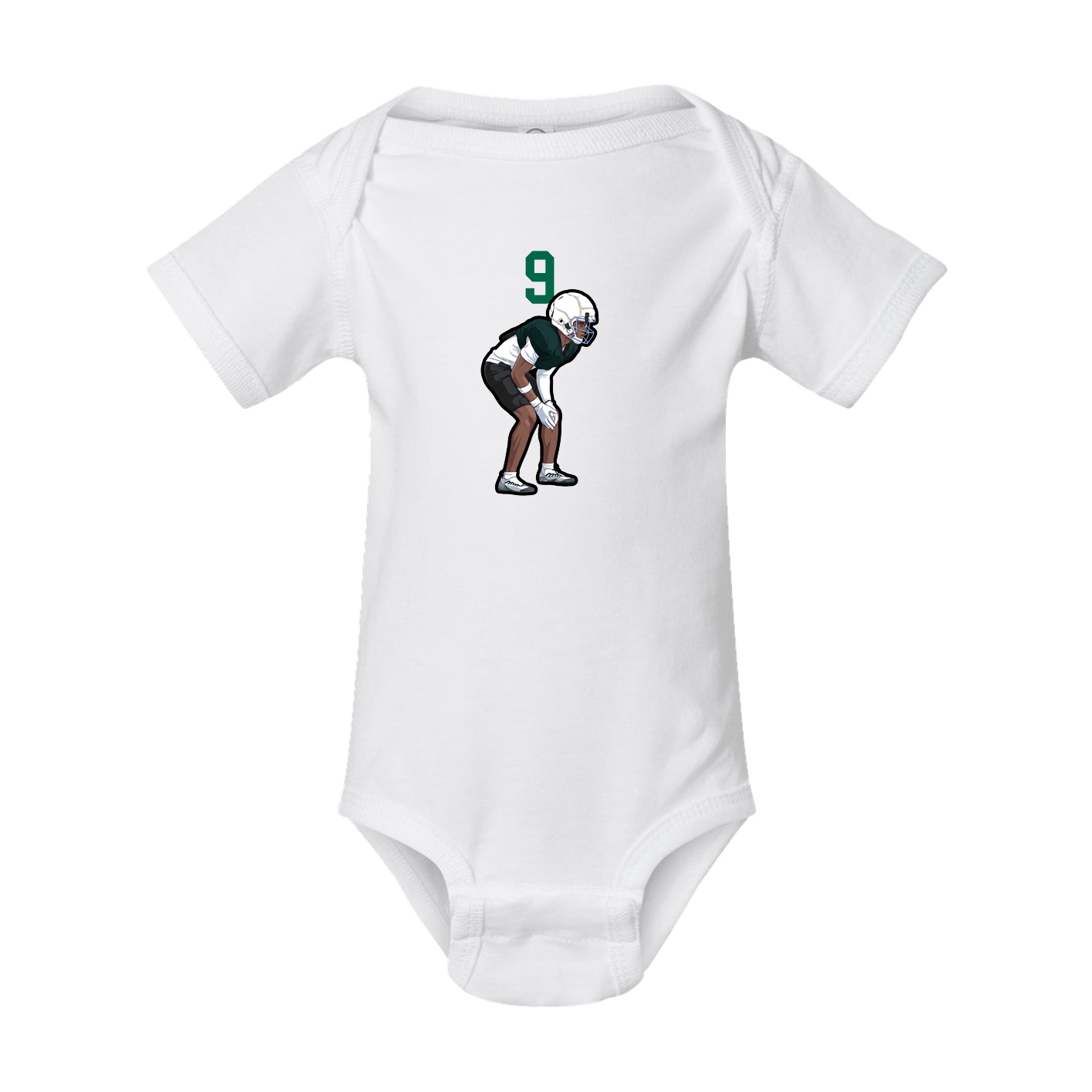 Baby Onesie — Number Top in White
