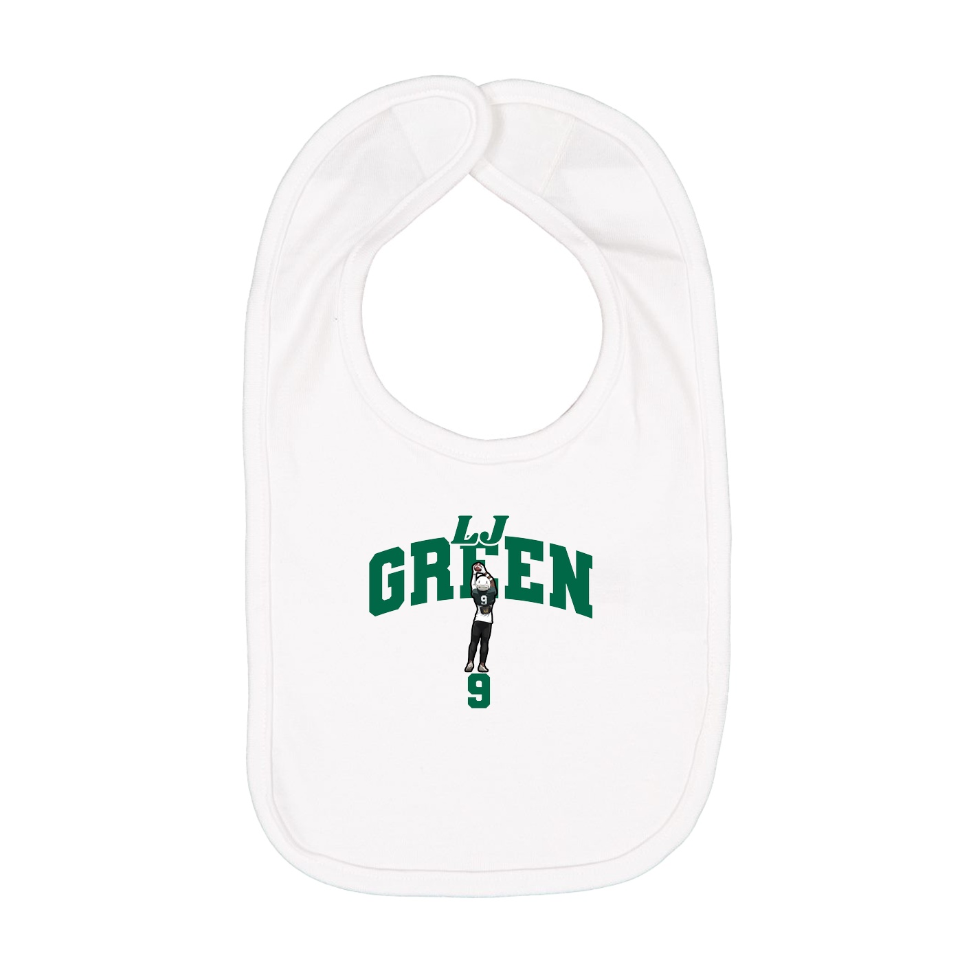 Infant Bib — Signature Arch in White