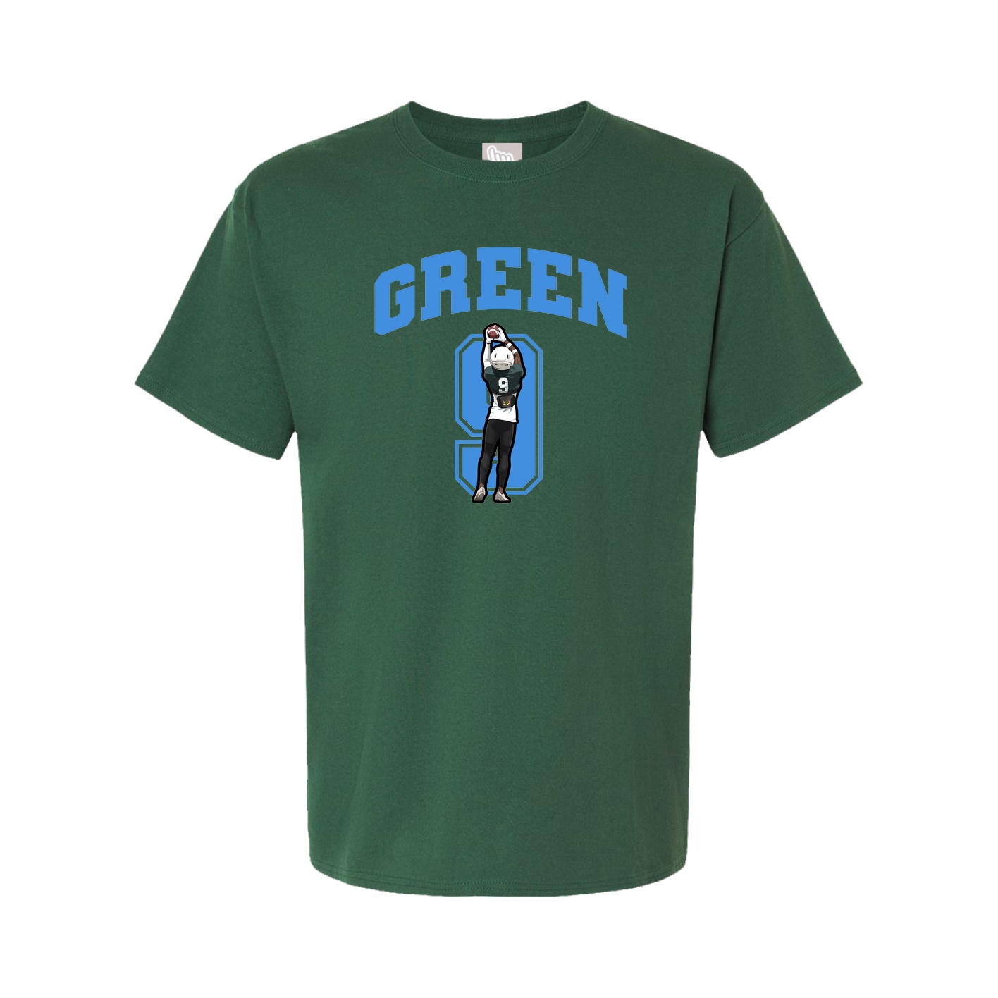 Youth Tee — Number in Green