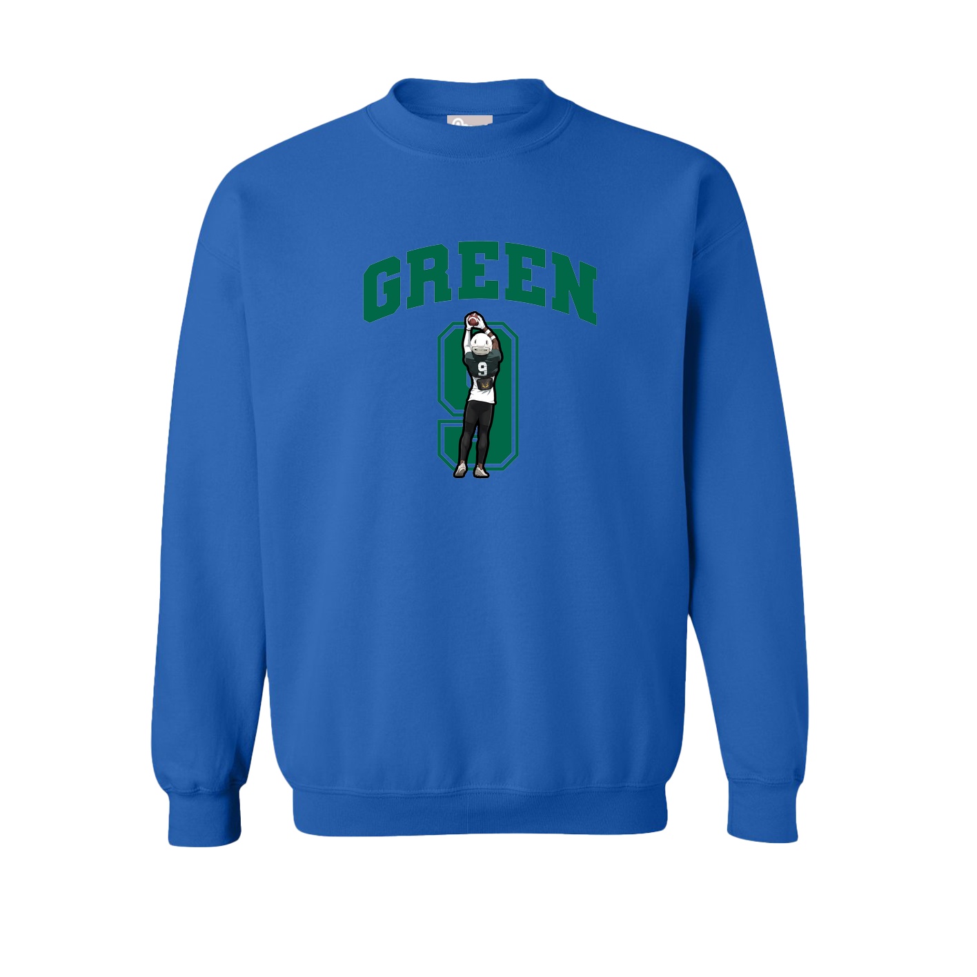Fleece Crew — Number in Royal