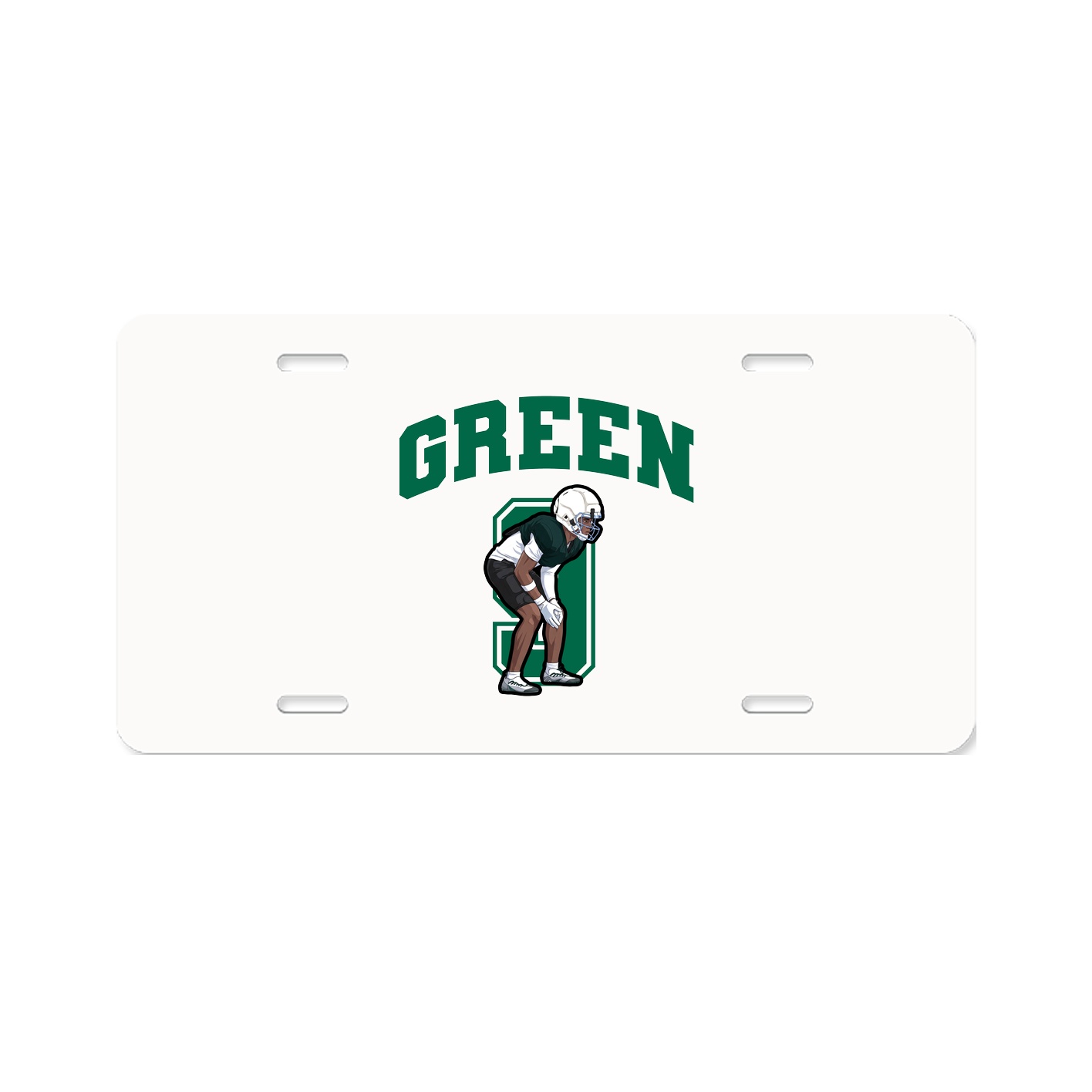 License Plate — Number in Classic