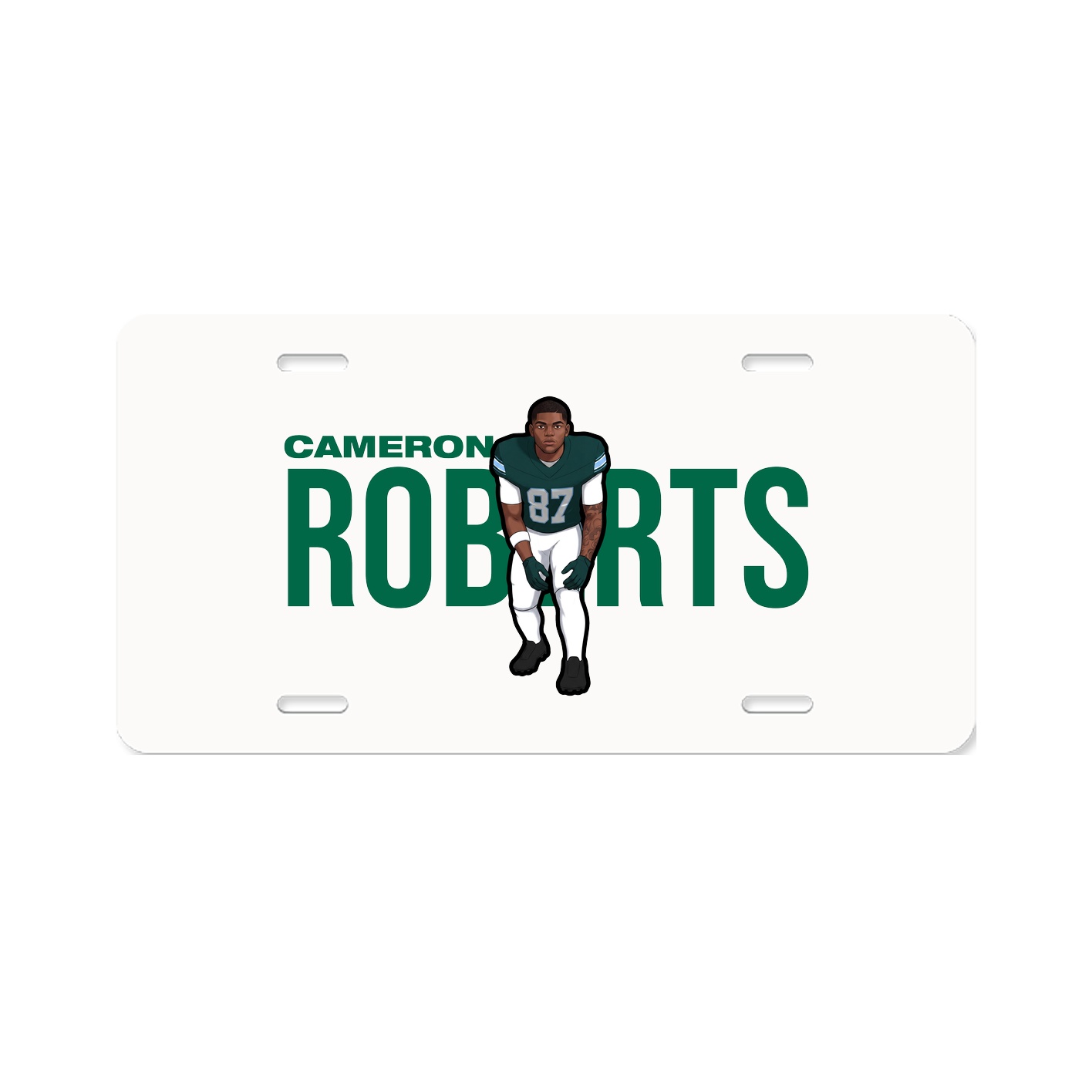 License Plate — Player Name in Classic