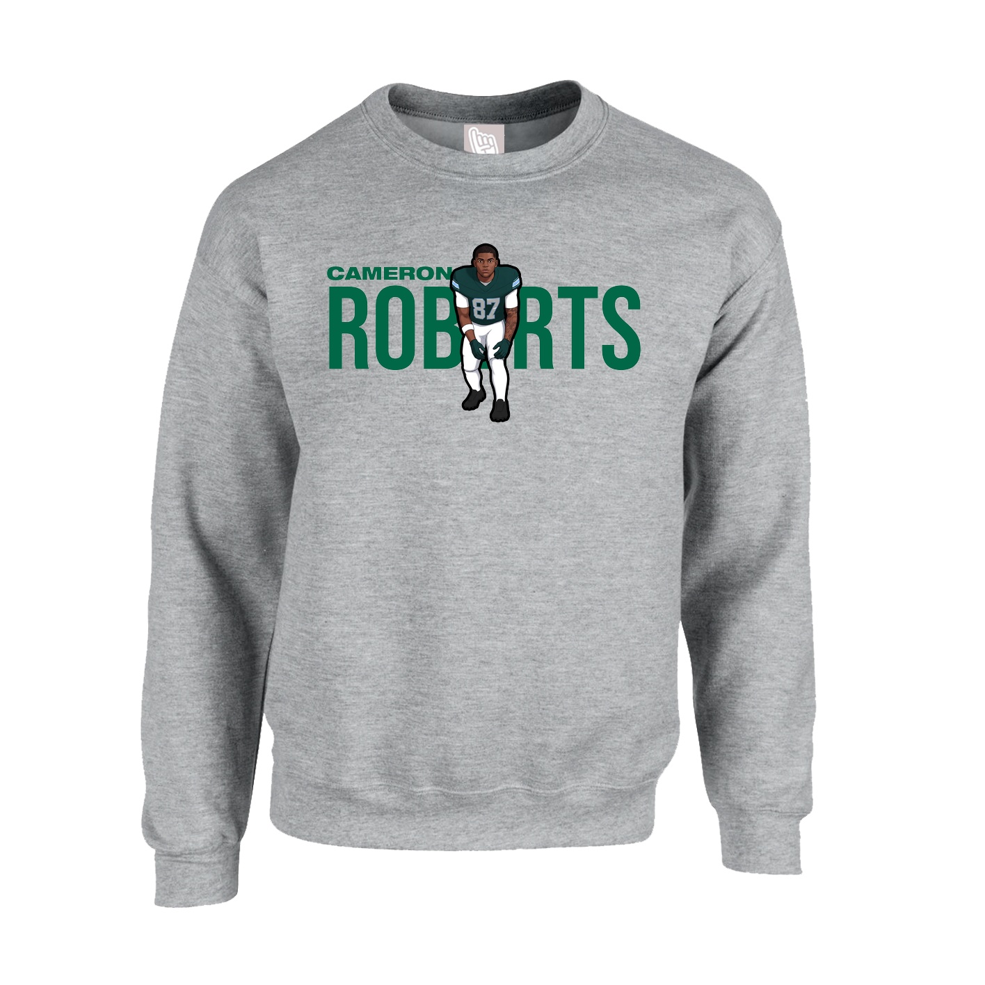 Fleece Crew — Player Name in Grey