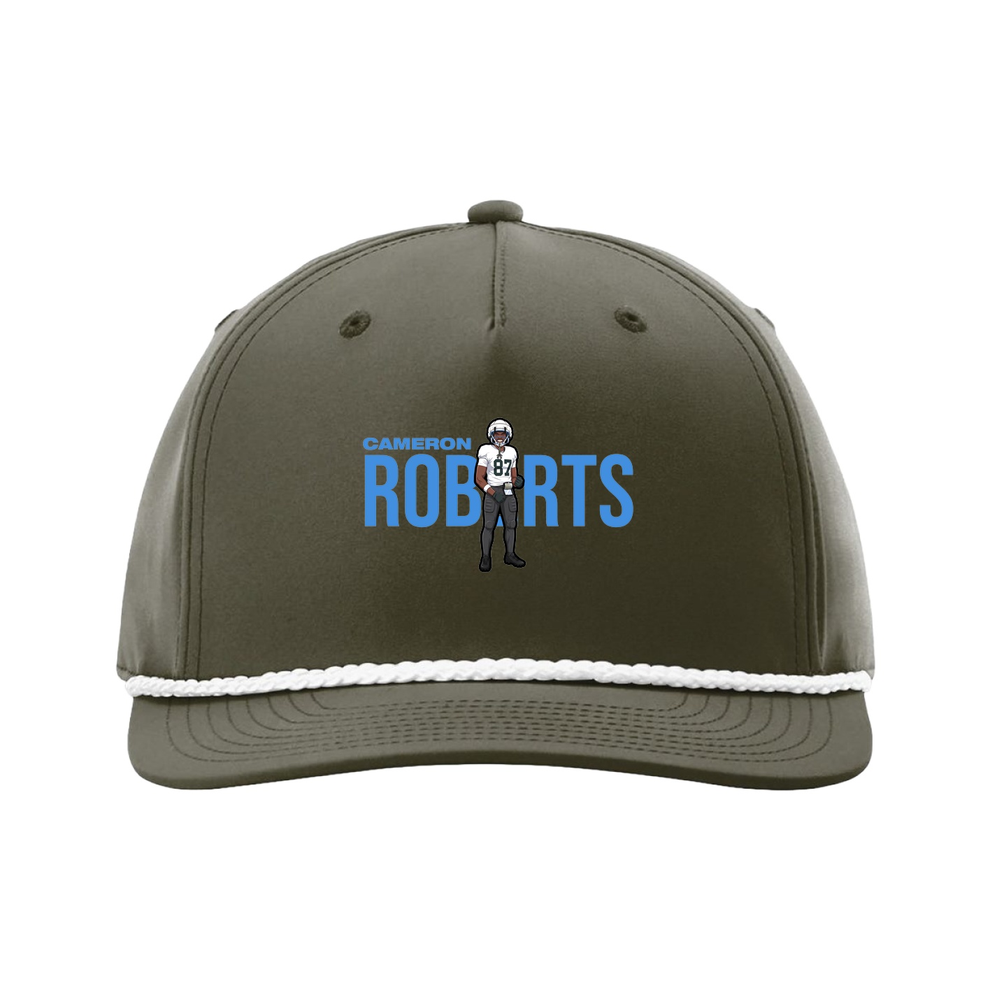 Five-Panel Classic Rope Cap — Player Name in Green