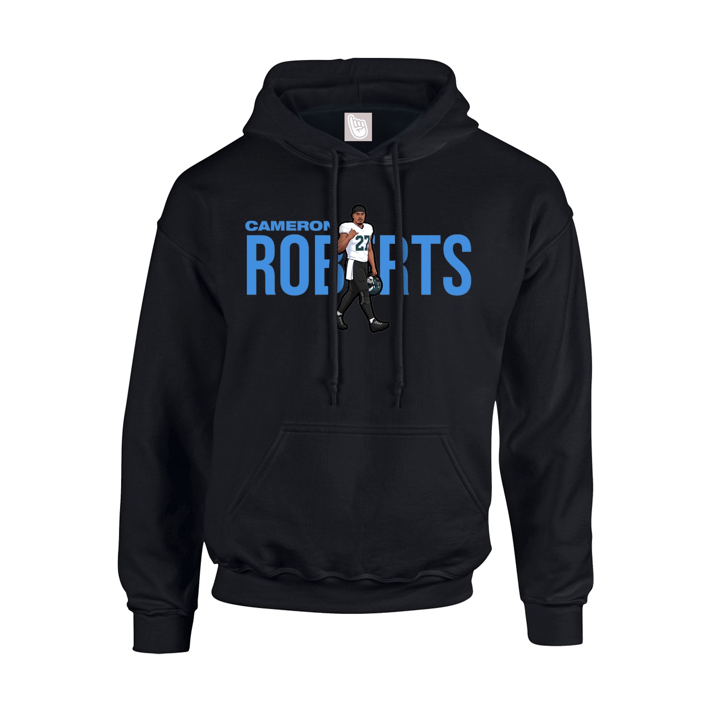 Youth Hoodie — Player Name in Black
