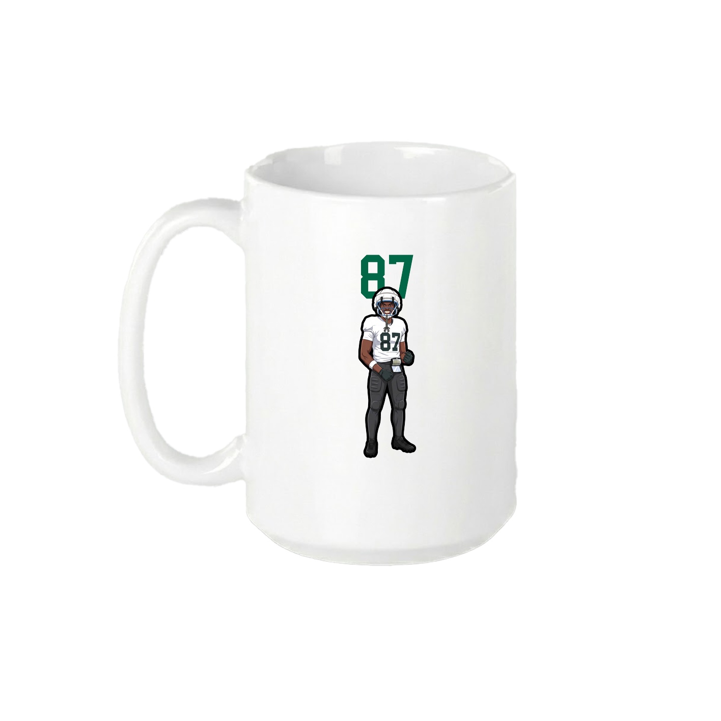 15oz Coffee Mug — Number Top in White