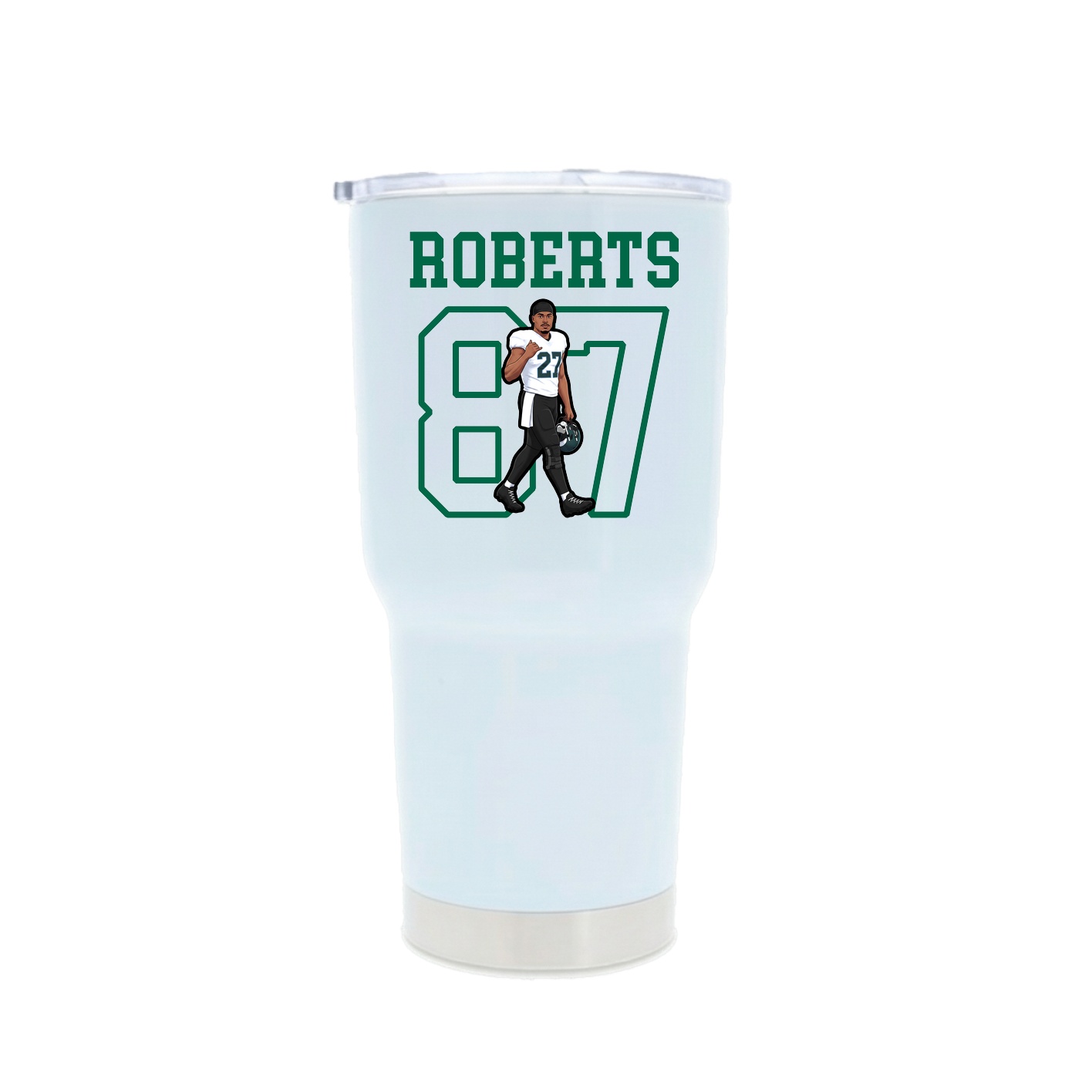 30oz Stainless Steel Tumbler — Shirsey in White