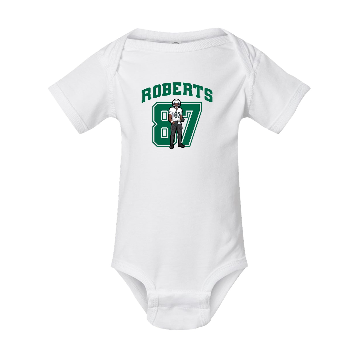 Baby Onesie — Number in White