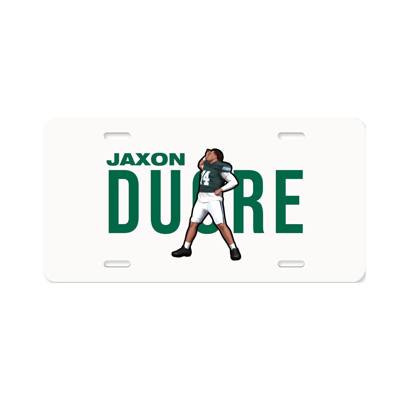 License Plate — Player Name in Classic