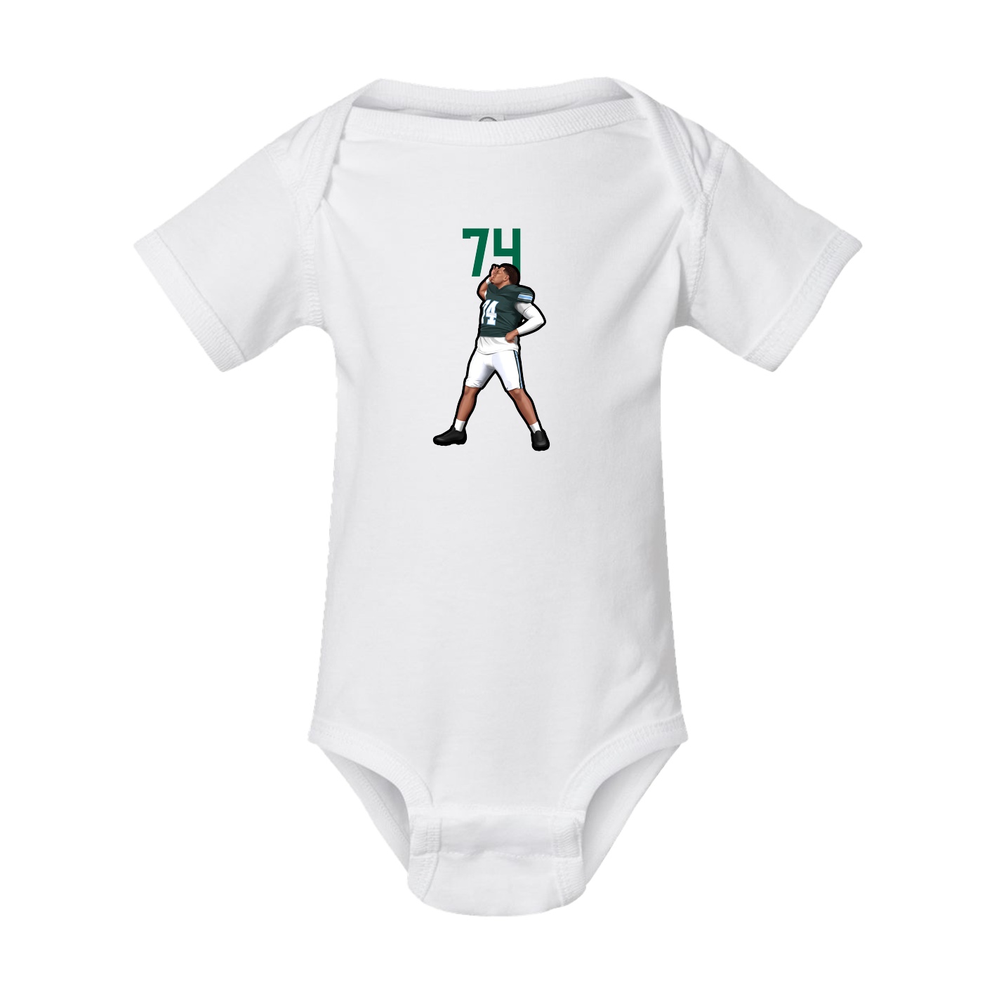 Baby Onesie — Number Top in White