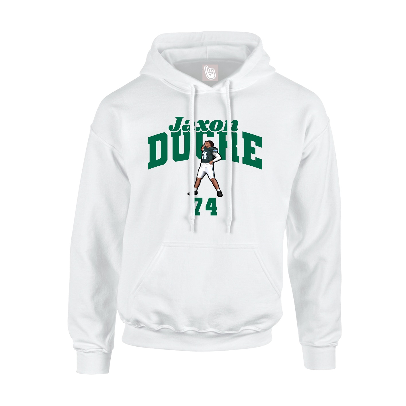 Hoodie — Signature Arch in White