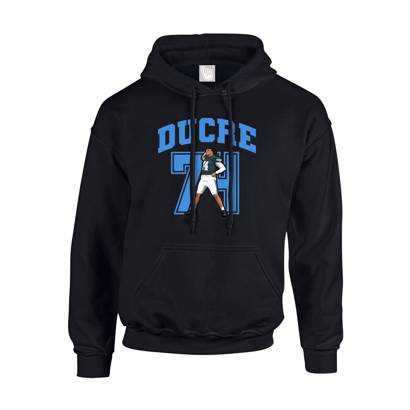 Hoodie — Number in Black