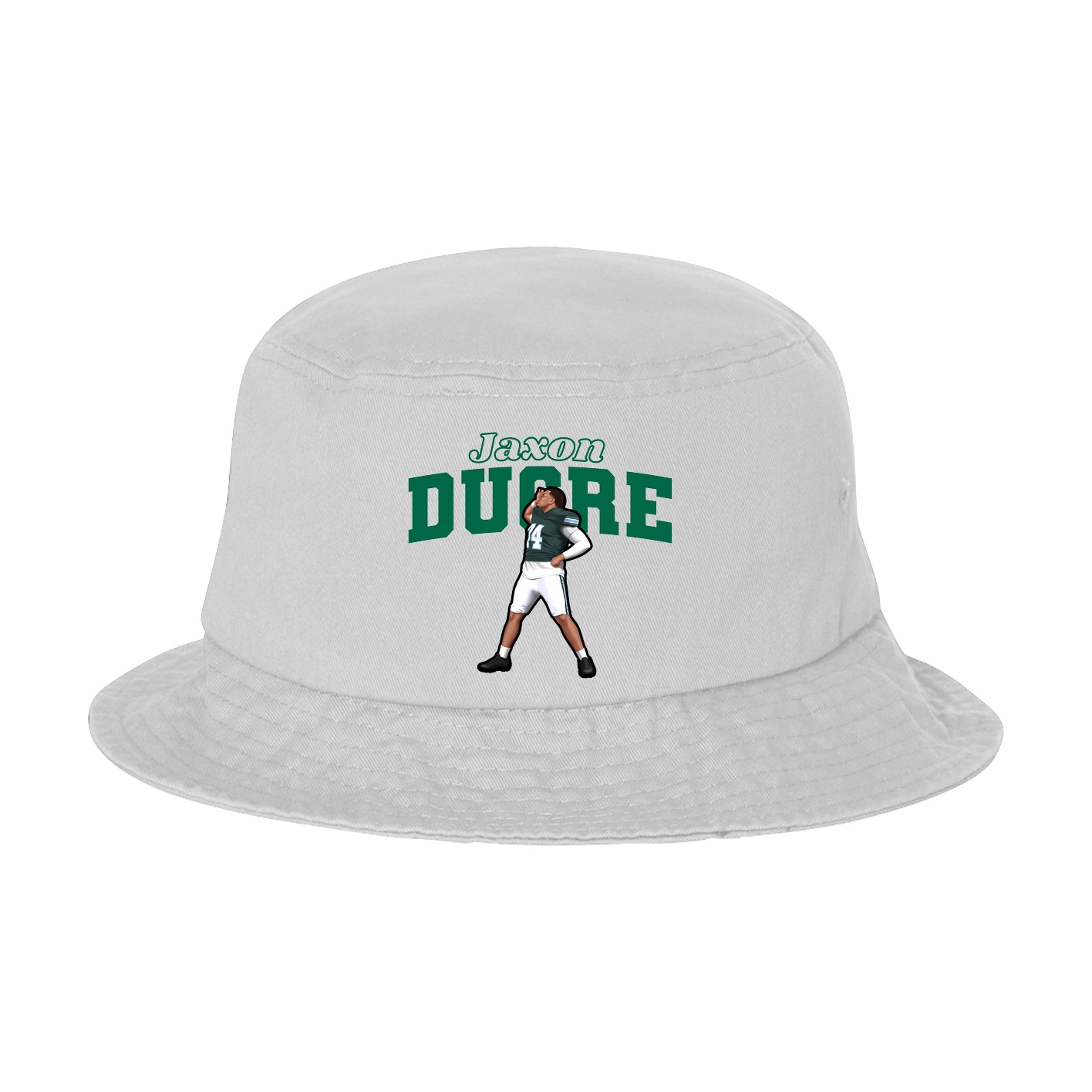 Bucket Cap — Name Arch in White