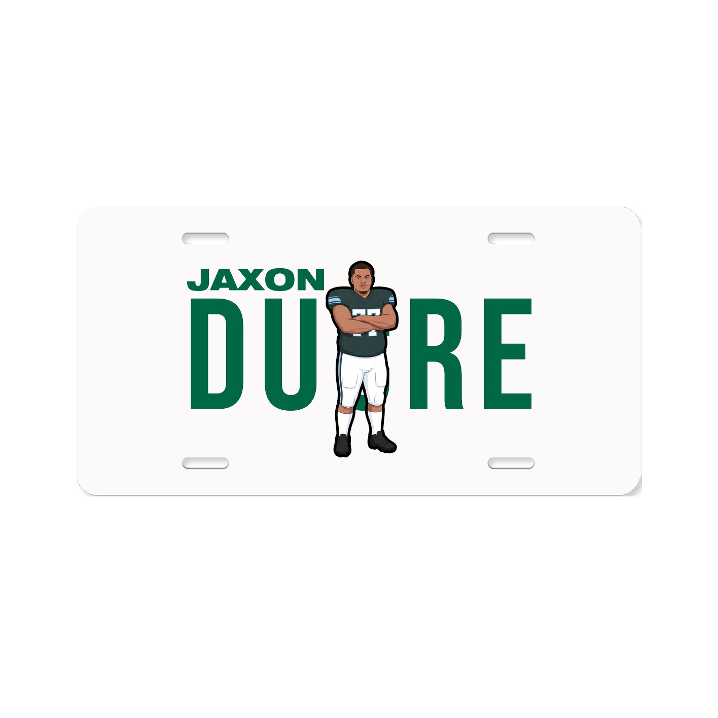 License Plate — Player Name in Classic