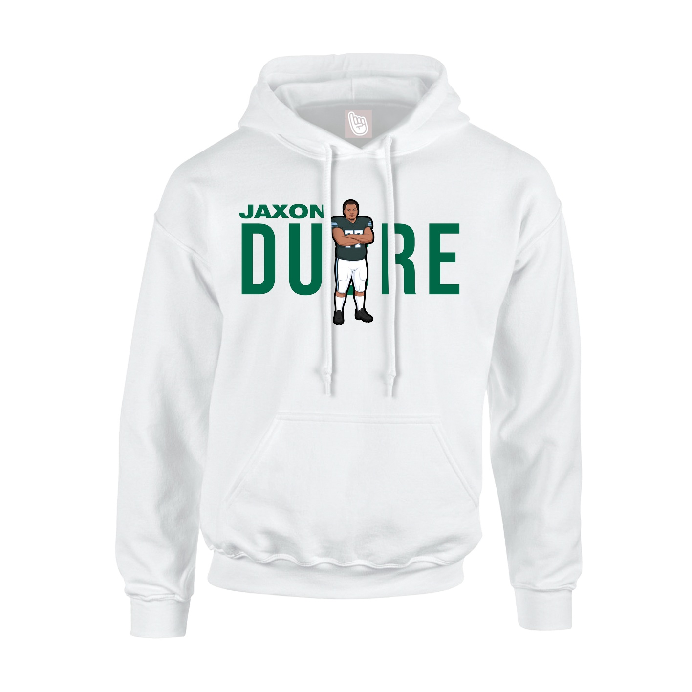 Youth Hoodie — Player Name in White