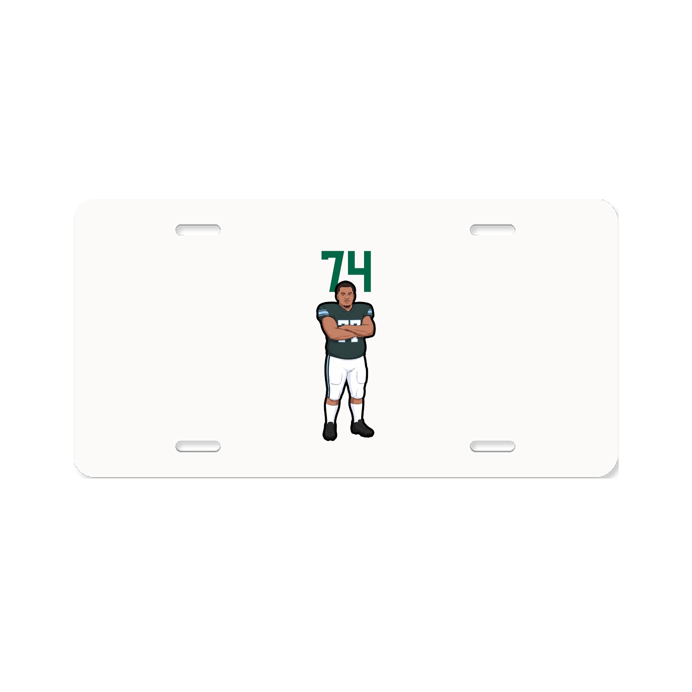 License Plate — Number Top in Classic