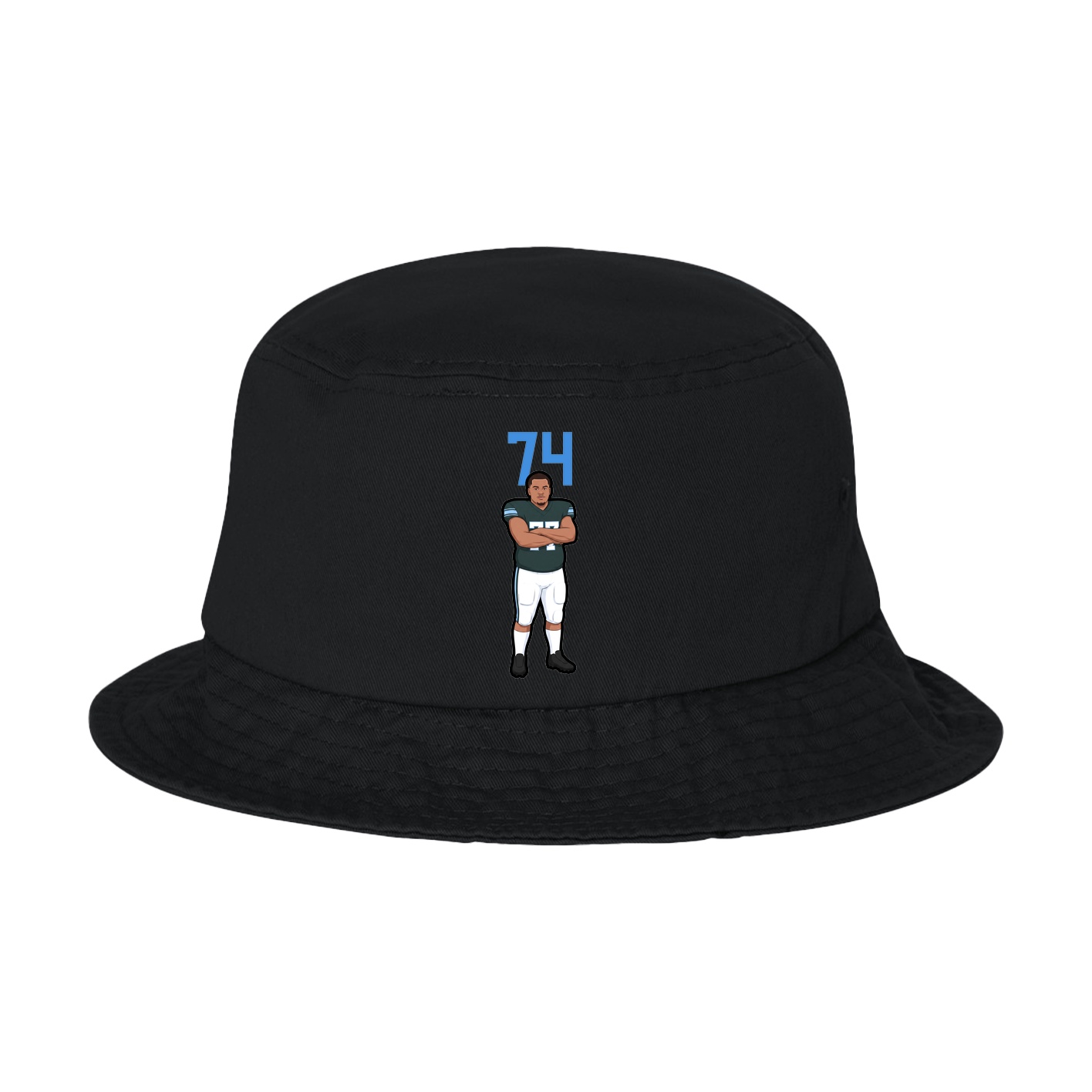 Bucket Cap — Number Top in Black