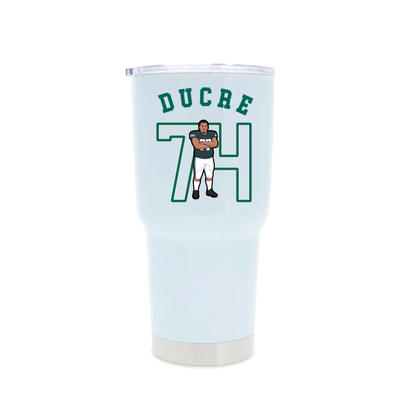 30oz Stainless Steel Tumbler — Shirsey Arch in White