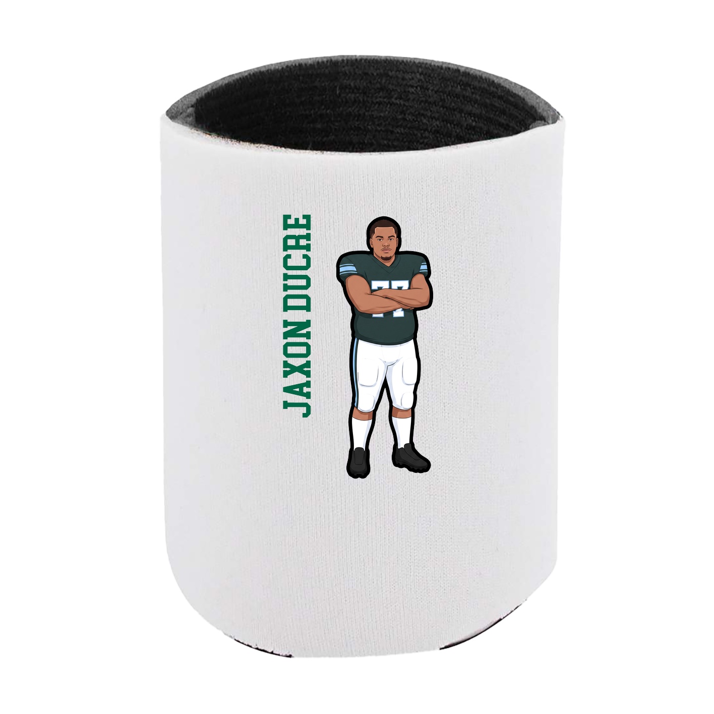 Can Holder — Name Vertical in White