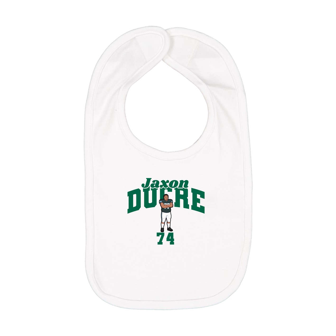 Infant Bib — Signature Arch in White