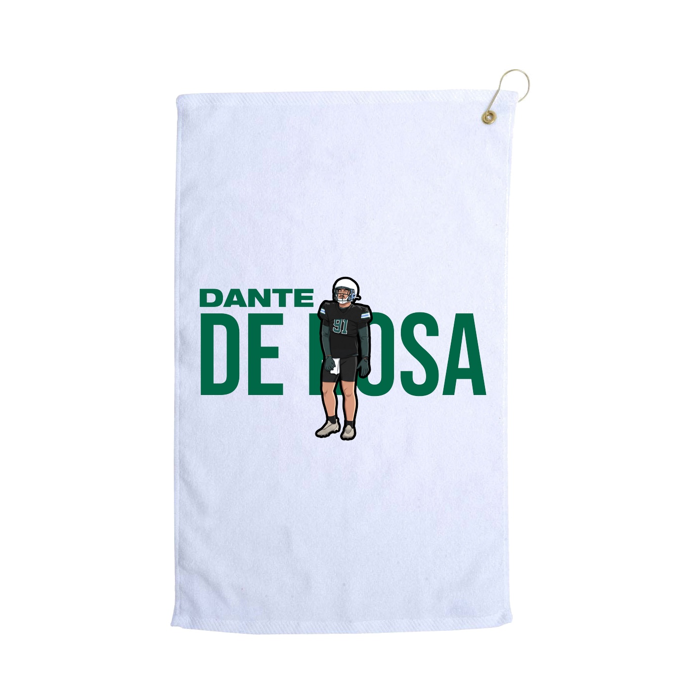 Golf Towel — Player Name in White