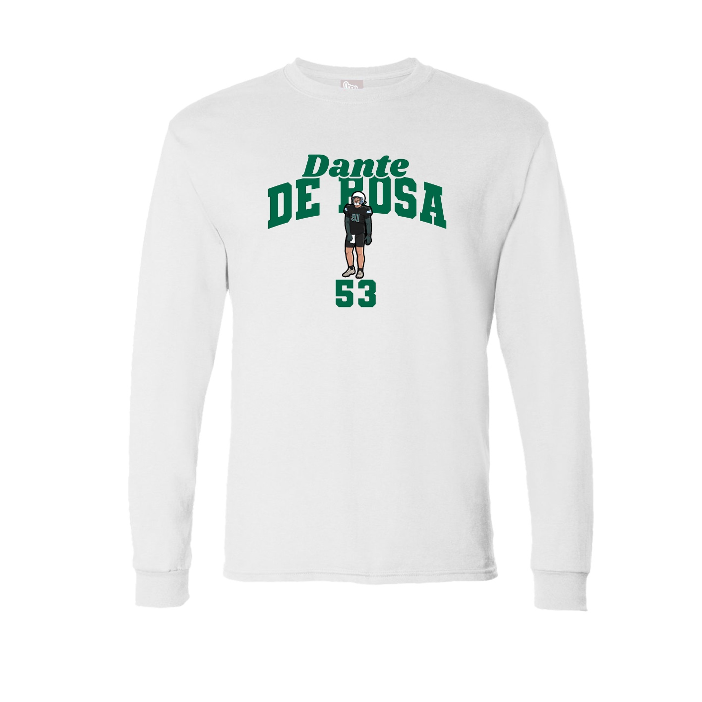 Long Sleeve Tee — Signature Arch in White