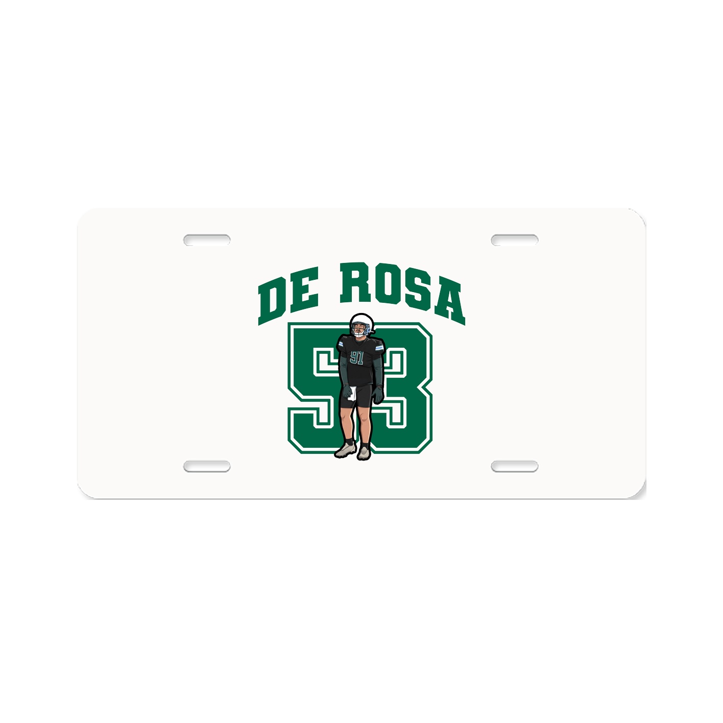 License Plate — Number in Classic