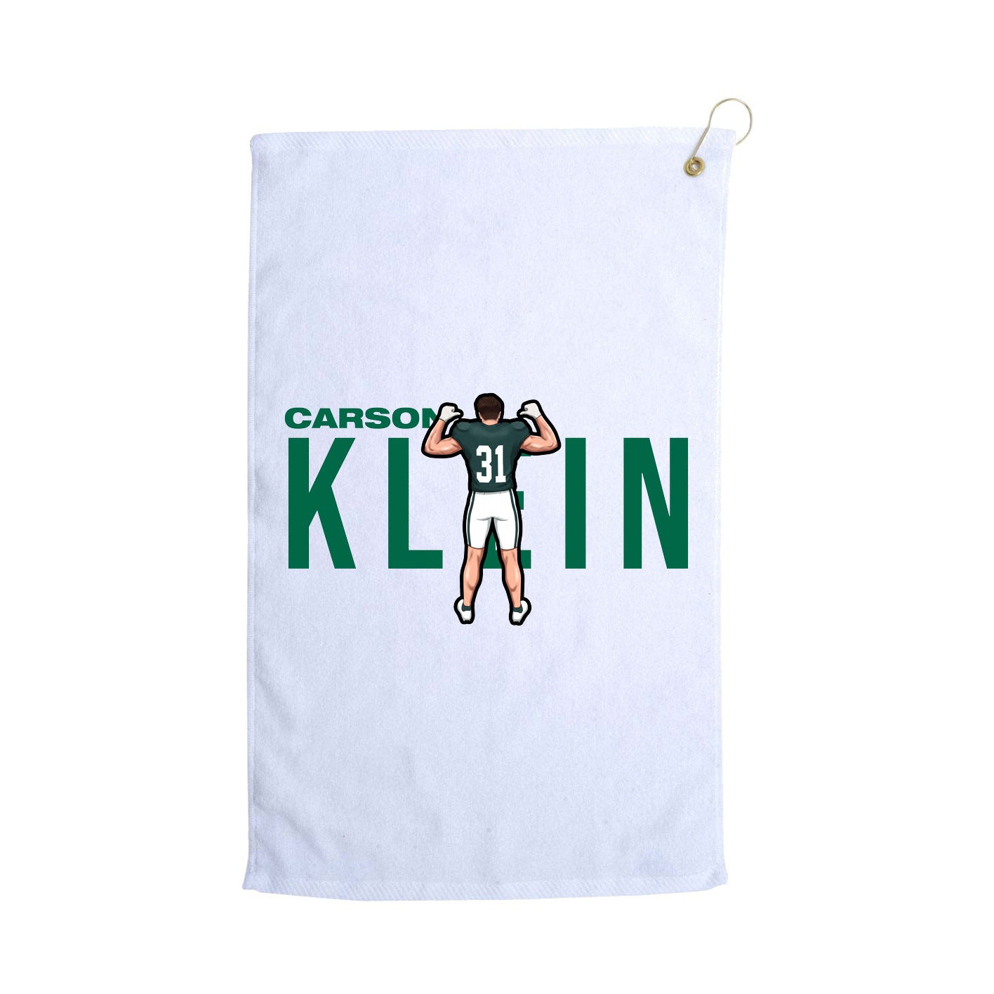 Golf Towel — Player Name in White