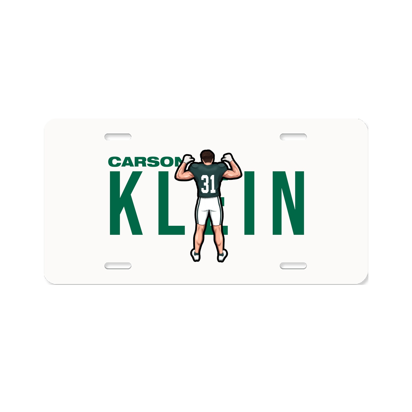 License Plate — Player Name in Classic