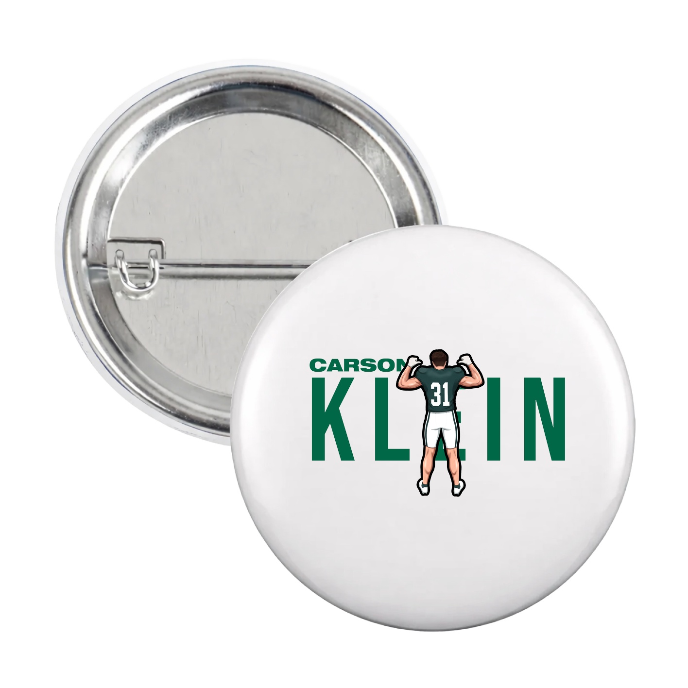 Game Day Button — Player Name in White