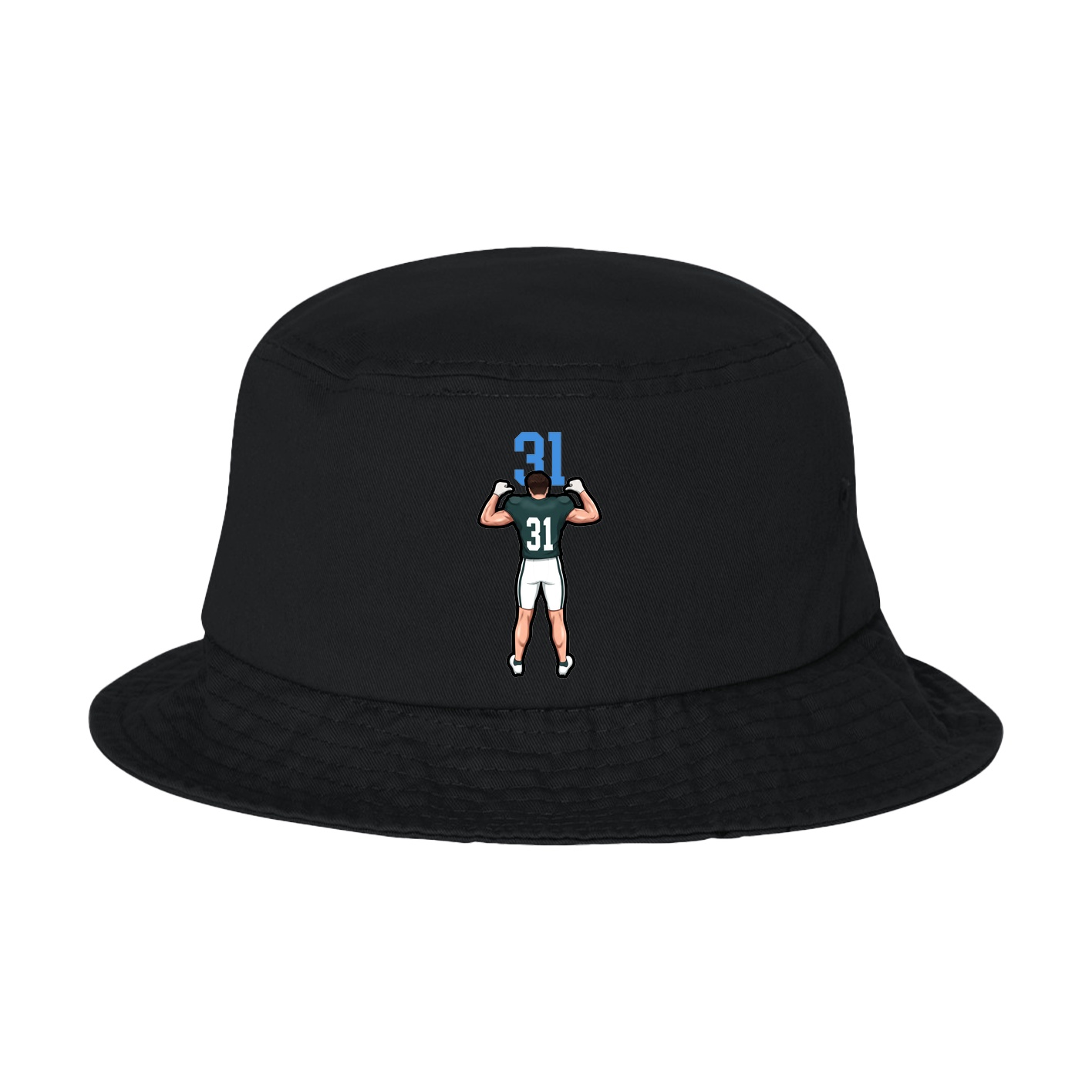 Bucket Cap — Number Top in Black