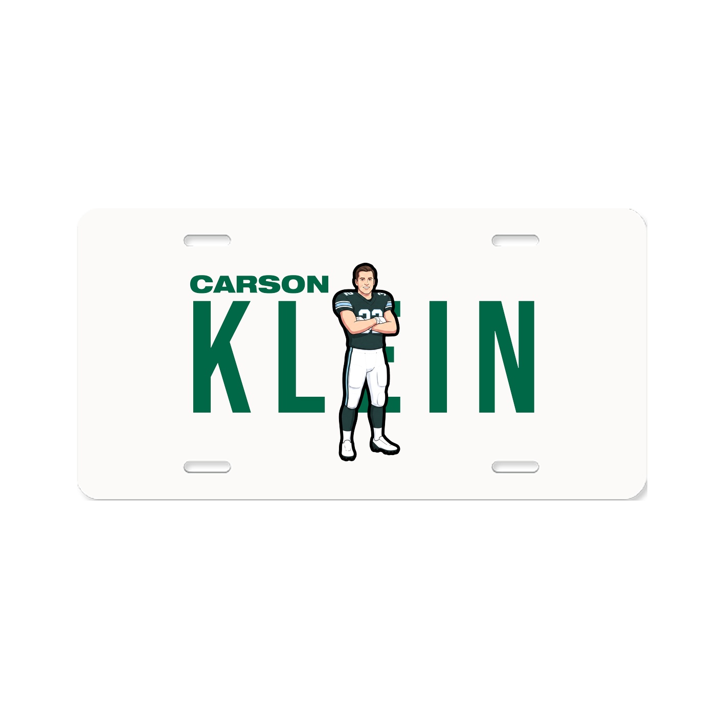 License Plate — Player Name in Classic