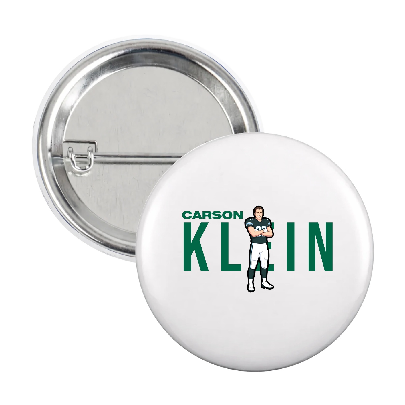 Game Day Button — Player Name in White