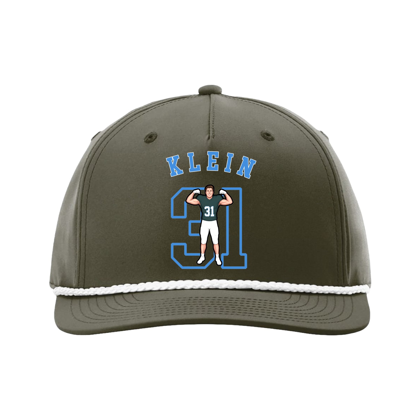 Five-Panel Classic Rope Cap — Shirsey Arch in Green