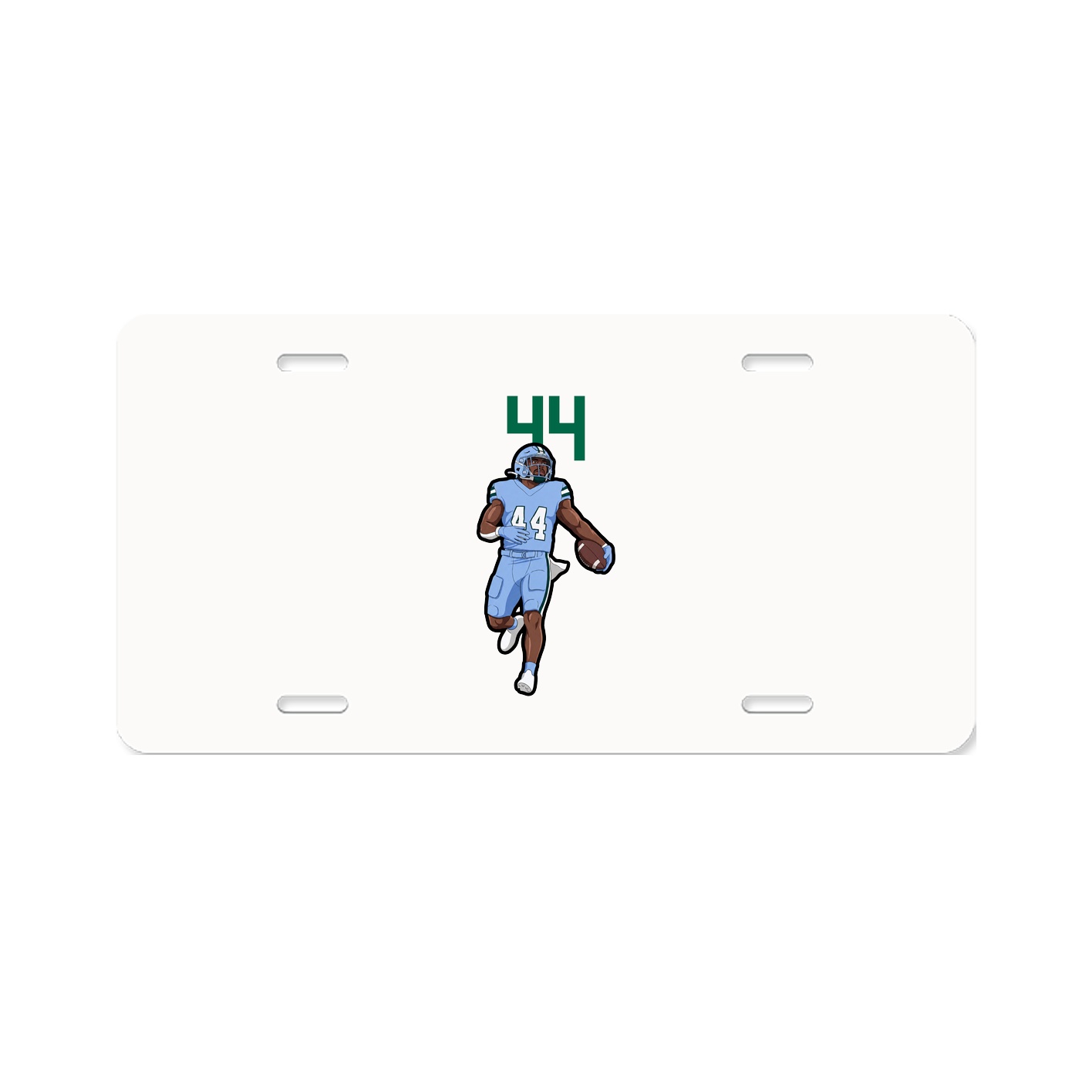License Plate — Number Top in Classic