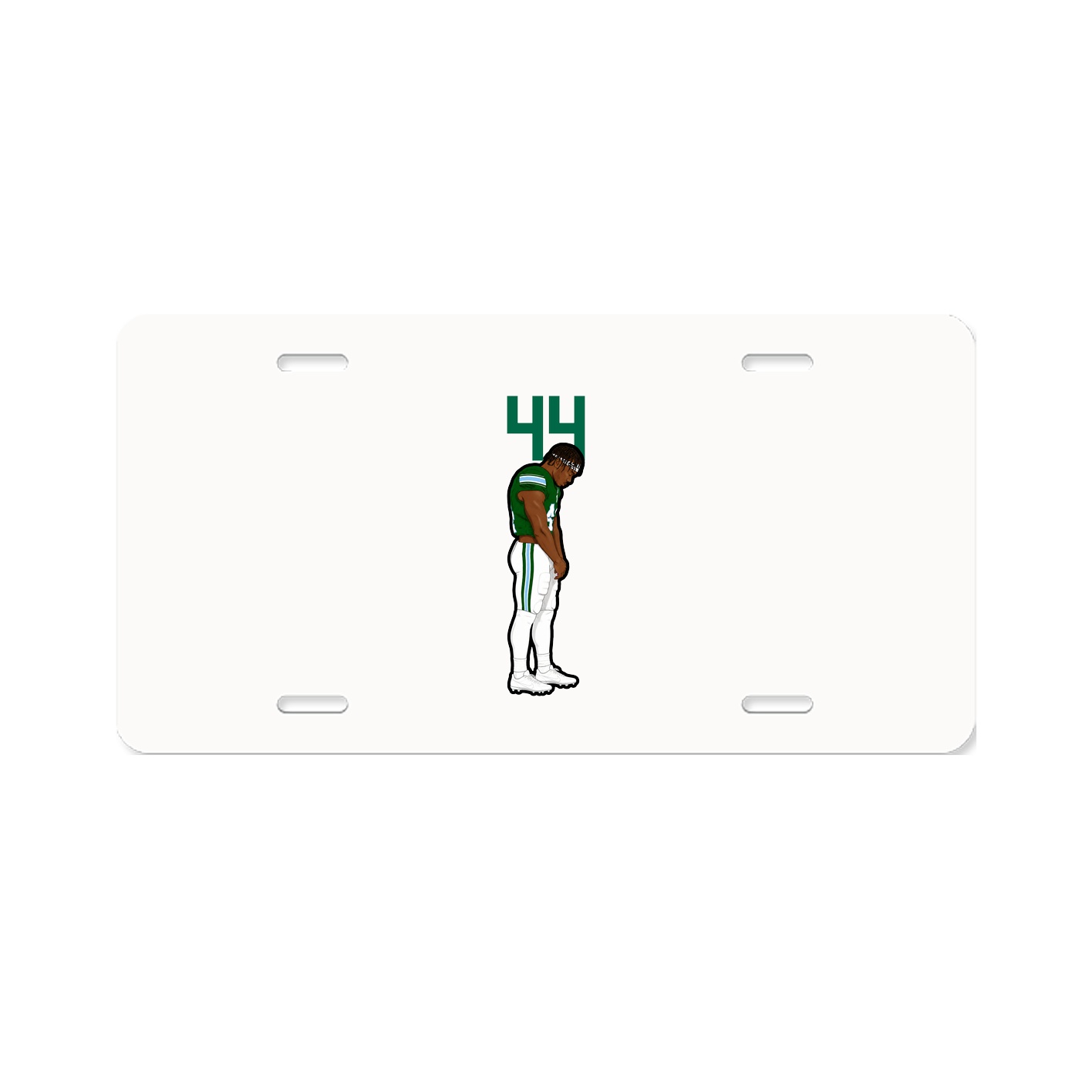 License Plate — Number Top in Classic