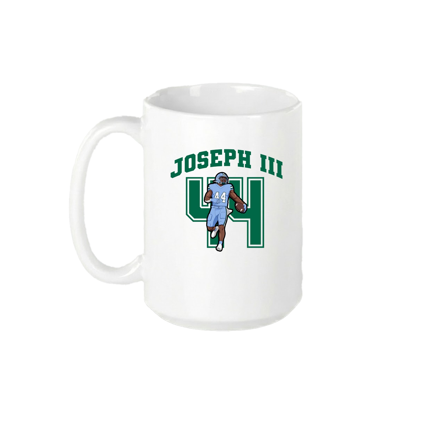 15oz Coffee Mug — Number in White